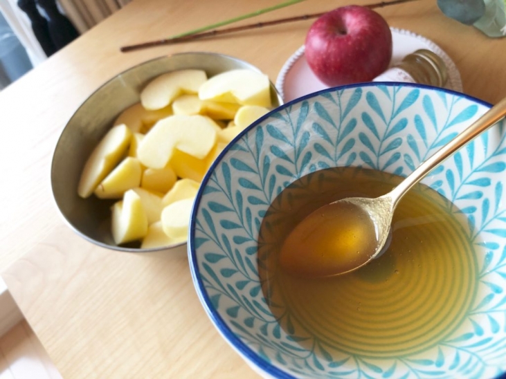 ハチミツレシピ『りんごのコンポート』
