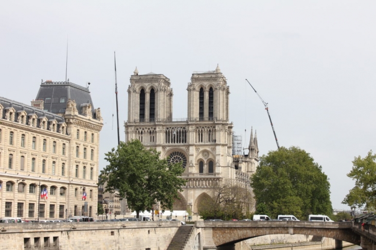 Cathédrale Notre-Dame de Paris ノートルダム大聖堂の修復工事の様子（２０１９．５）