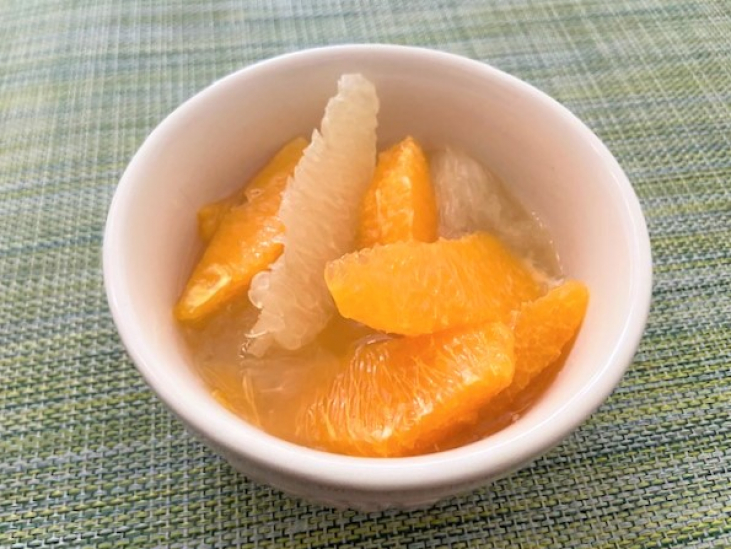 Gelées au miel a l’oranges　ハチミツ入りオレンジのジュレ