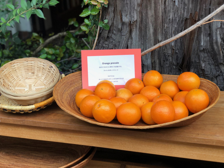 5/9(土)販売スタート＜季節限定ドリンク＞ Jus d’orange pressée 搾りたてオレンジジュース