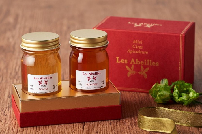 【化粧箱】人気定番ミエル 100g × ２瓶（ アカシア・オランジェ ）純粋はちみつ