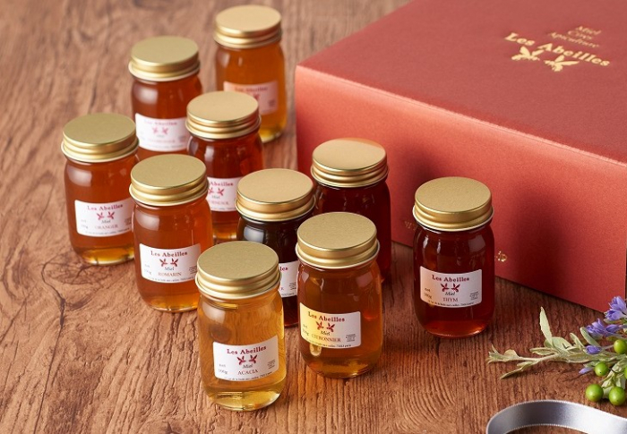 ミエル瓶入りハチミツレモン、オレンジ