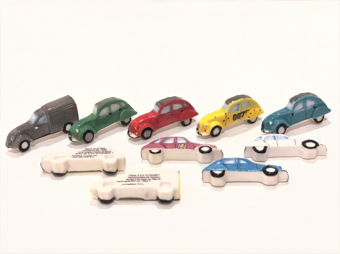 フェーヴ『映画に登場した2CV』（10ピース）PRIME社製