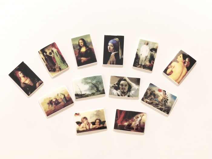 フェーヴ『巨匠たちの絵画』(12ピース)PRIME社製