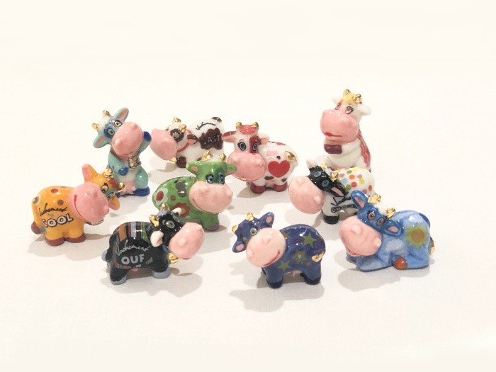 フェーヴ『表情豊かな牛』(10ピース）PRIME社製