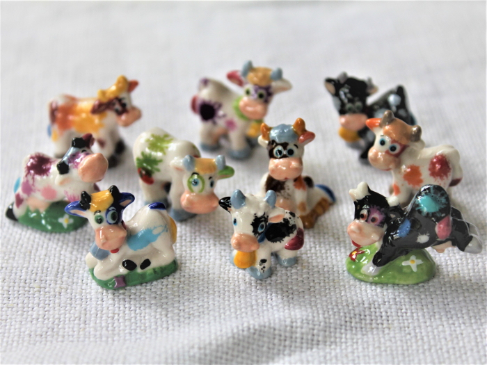 フェーヴ『牛たちのペイントボール』(10ピース）PRIME社製