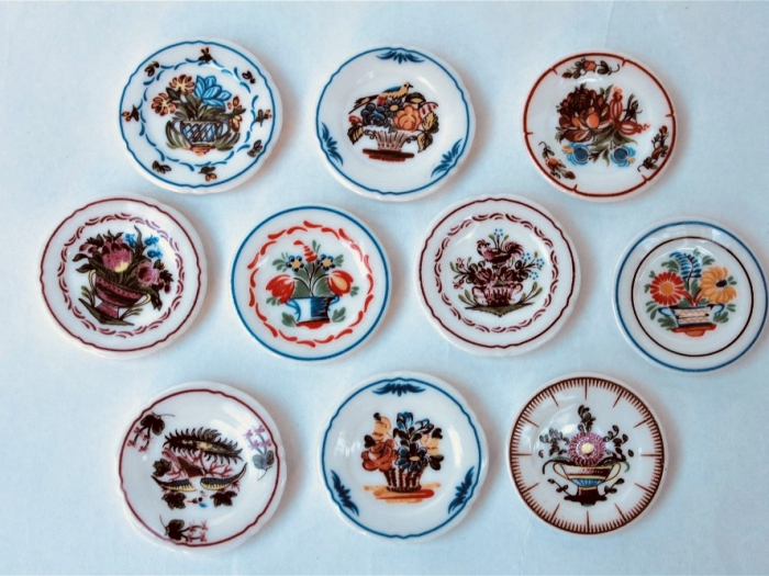 フェーヴ『ヴィンテージのお皿』(10ピース)PRIME社製