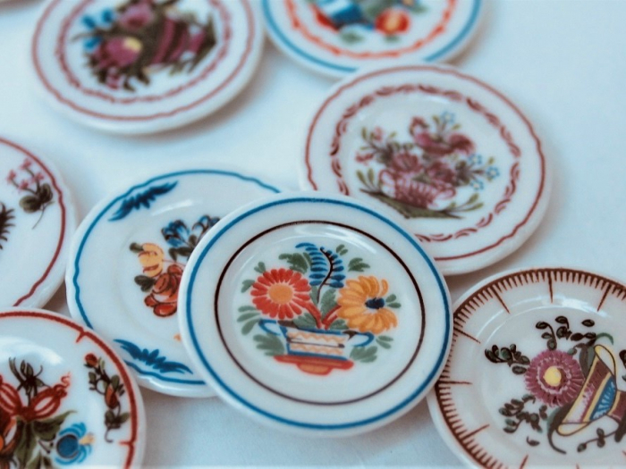 フェーヴ『ヴィンテージのお皿』(10ピース）PRIME社製