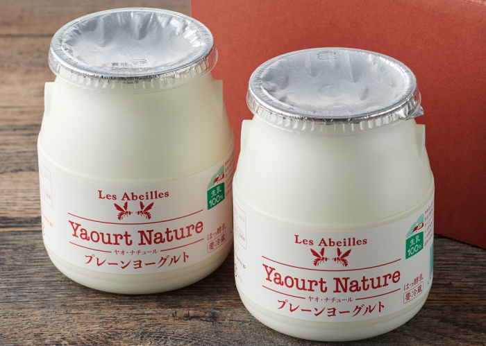 【ギフト箱】ヤオ・ナチュール（プレーンヨーグルト）450g × 2個 ＆ ミエル　アマンディエ100g