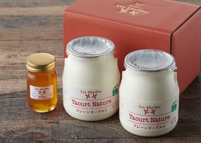 【ギフト箱】ヤオ・ナチュール（プレーンヨーグルト）450g × 2個  ＆ ミエル　アカシア100g