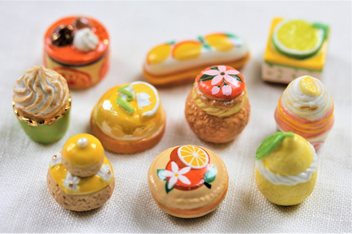 フェーヴ『柑橘系のスイーツ』（10ピース）Alcara社製