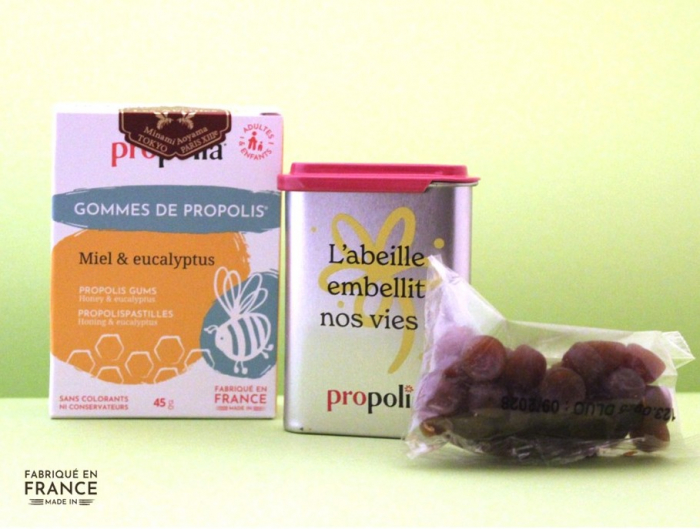 プロポリス ハードグミ（ソフトキャンディー）＜ハチミツ＆ユーカリ＞ ＆ケースセット　( Propolia プロポリア）
