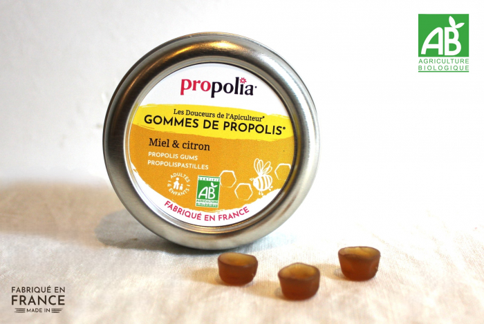 【BIO】プロポリス ハードグミ <ハチミツ&レモン> 45g ( Propolia プロポリア)